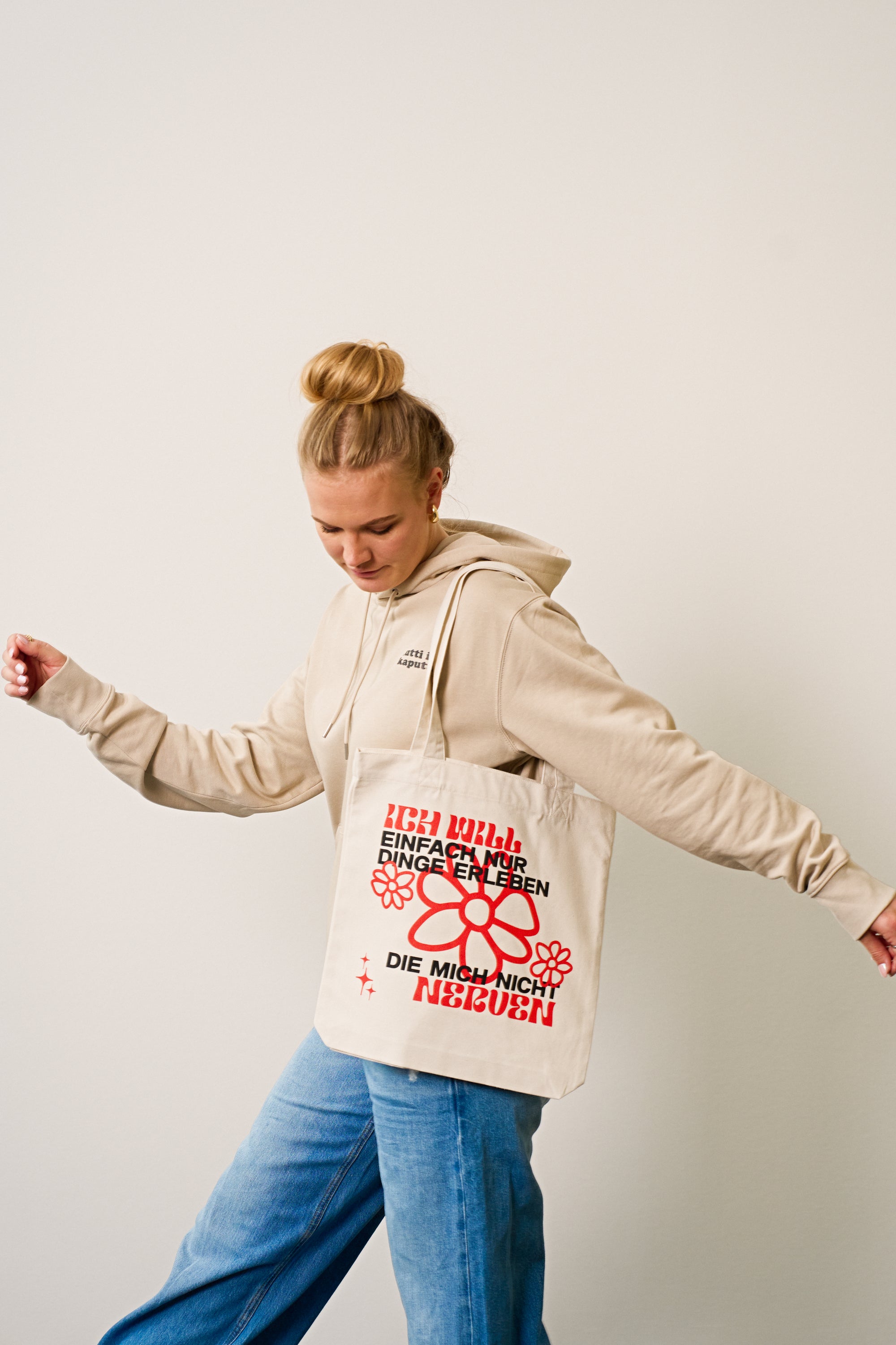 STOFFTASCHE "NICHT NERVEN"