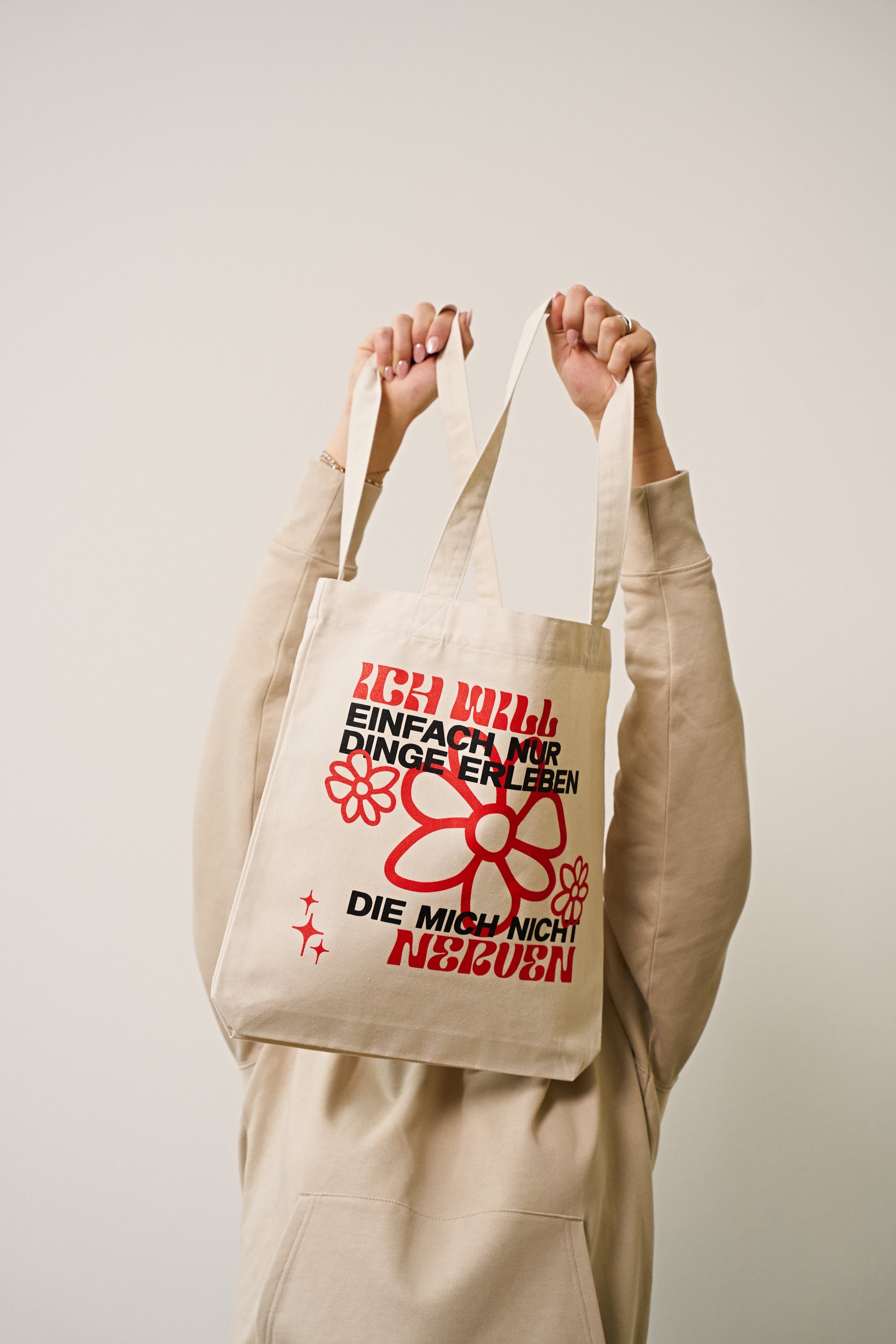 STOFFTASCHE "NICHT NERVEN"