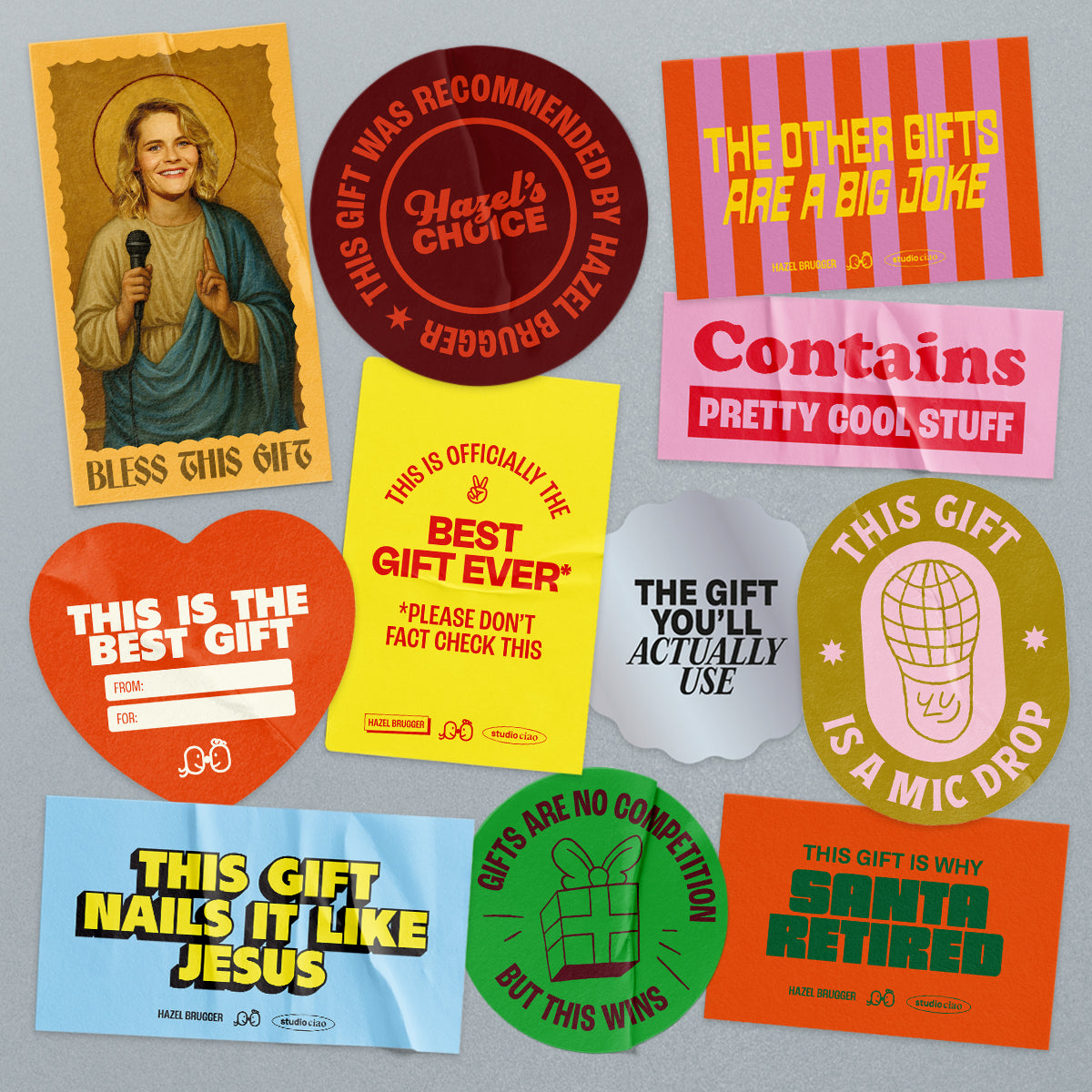 GESCHENKAUFKLEBER SET