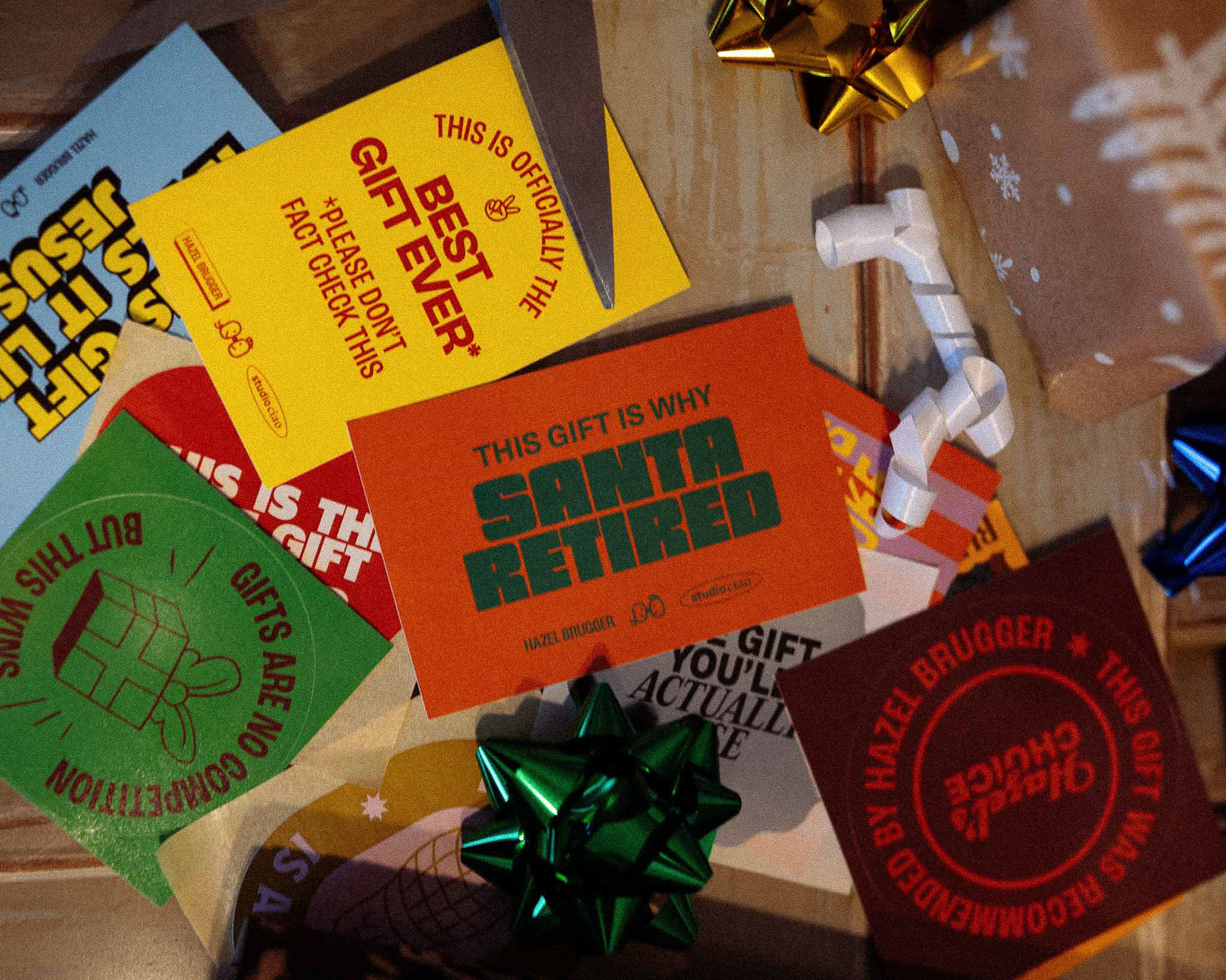 GESCHENKAUFKLEBER SET